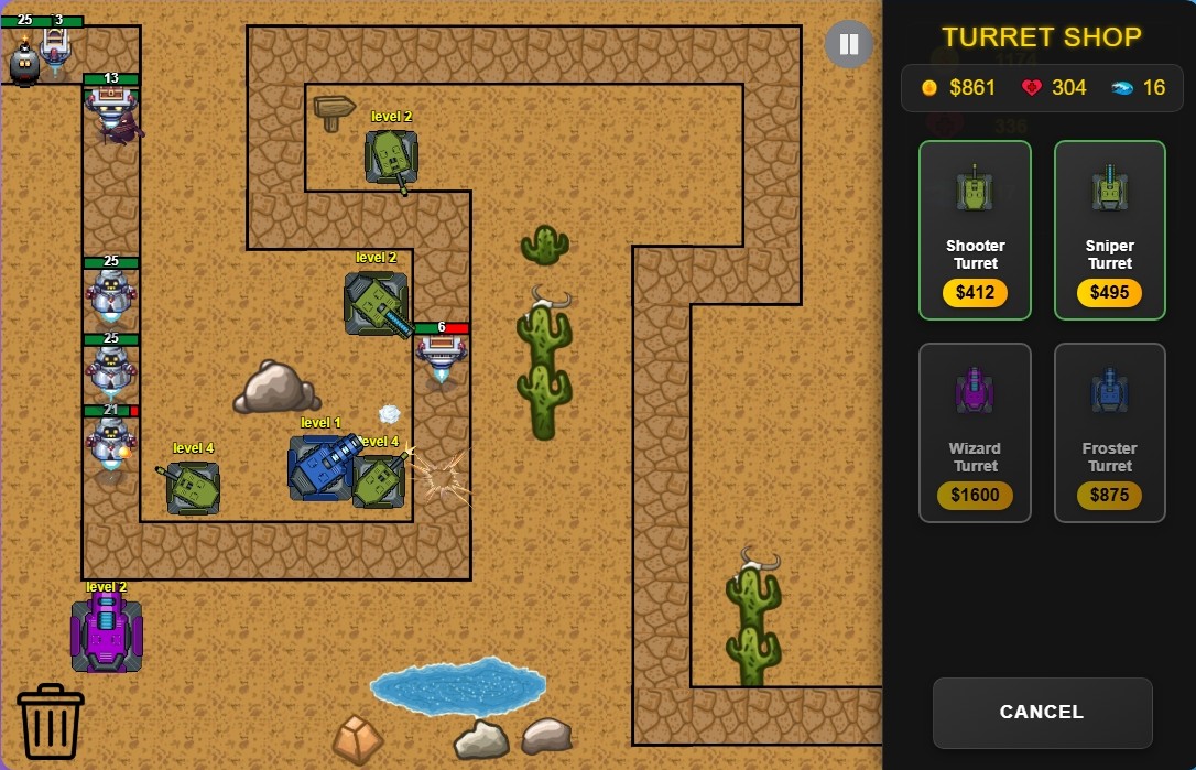 TurretFall Game Screenshot